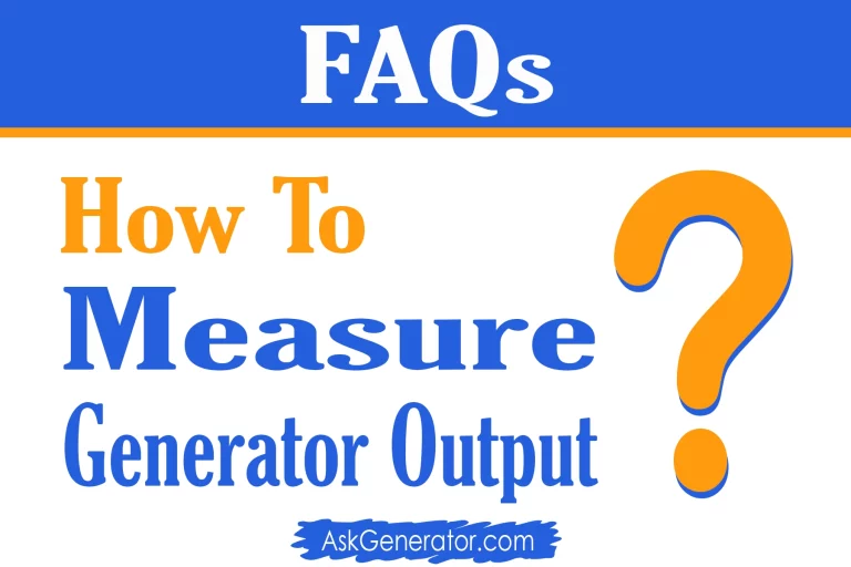 How to Measure Generator Output? (Using a Cheap Voltmeter)