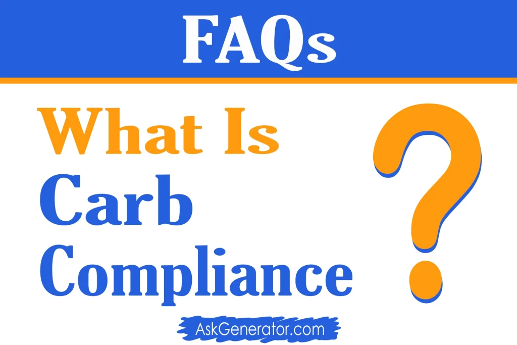 what is carb compliance