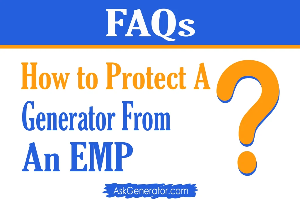 how to protect a generator from an emp