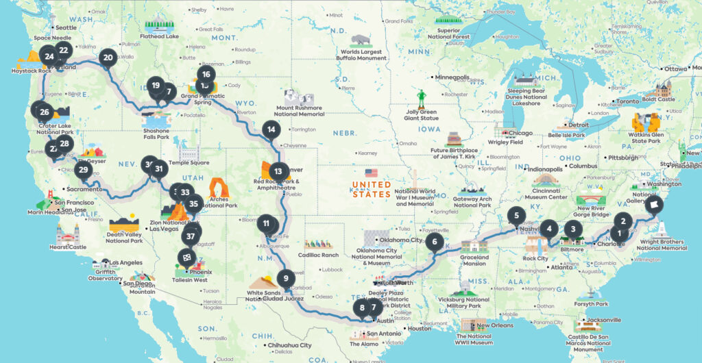 Coast to Coast: How to Plan the Ultimate USA Road Trip Itinerary